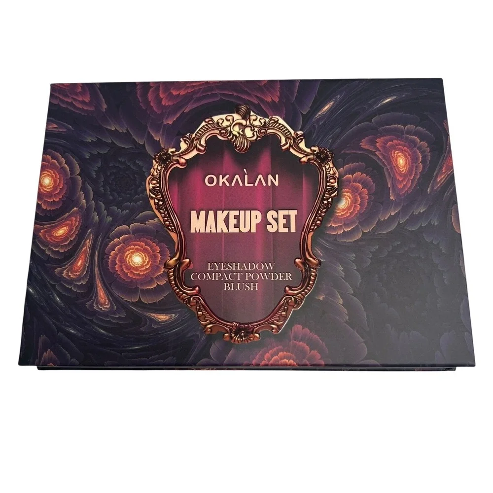 Okalan Makeup Set Eyeshadow Compact Powder Blush Palette Cosmetic Kit‎ B